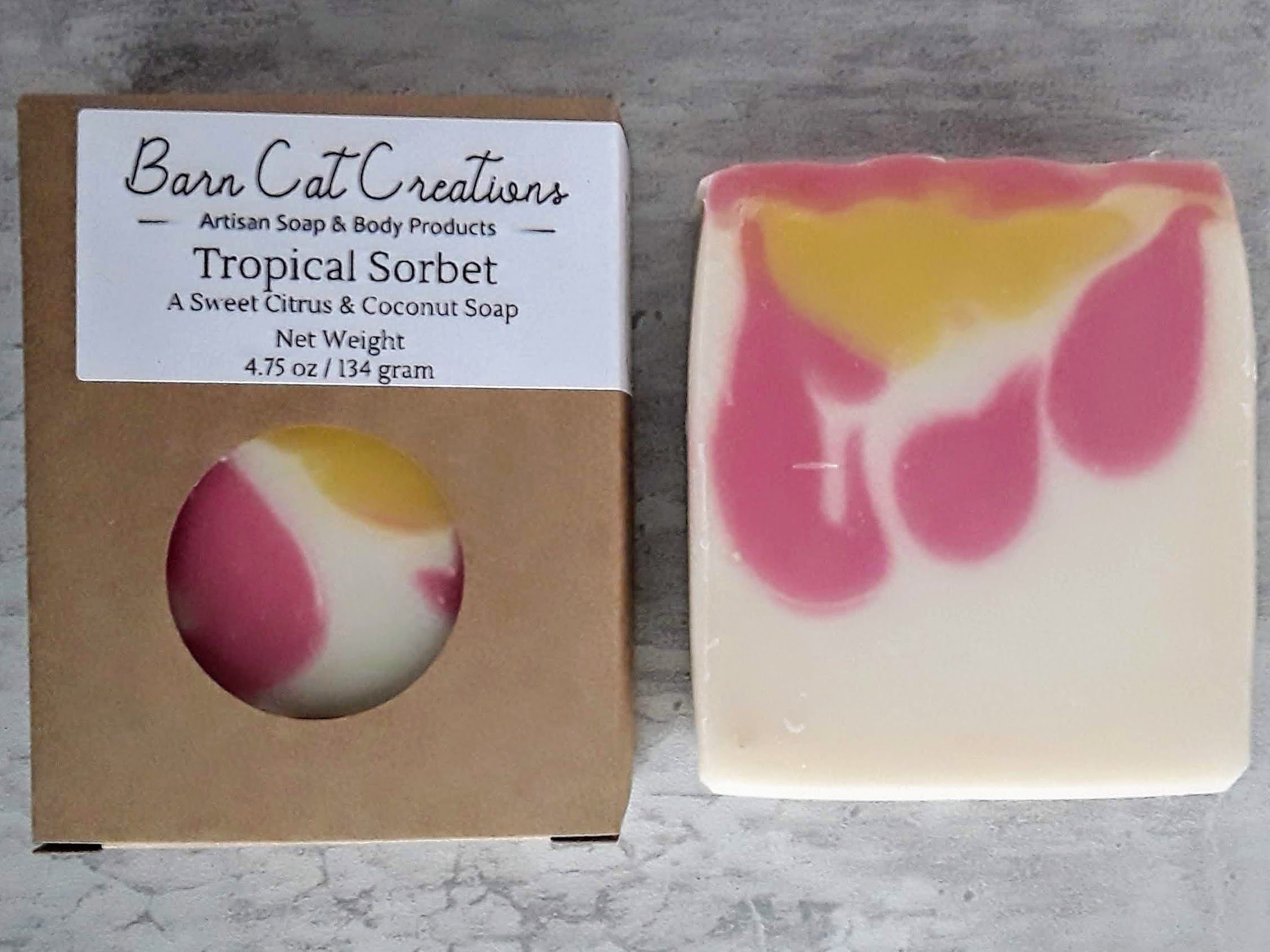 Tropical Sorbet Handmade Vegan Soap For Bath Gift Idea - Rosetta Creative Boutique